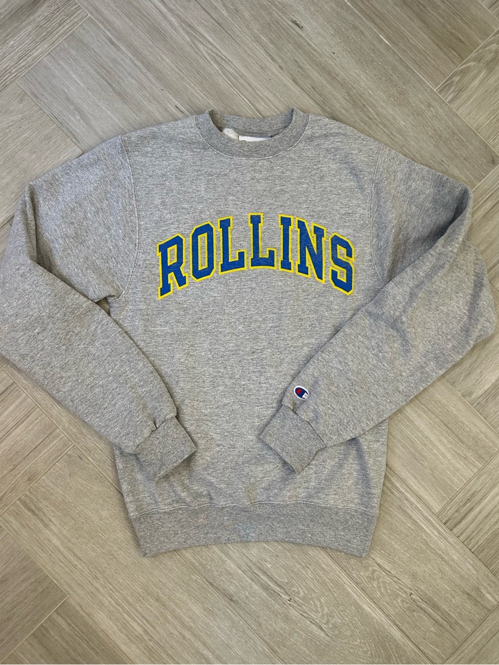 Rollins College Champion Gray Crewneck Sweatshirt XS